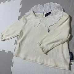 Eastboy イーストボーイ　 アイボリー レース襟 シャツ　トップス　刺繍