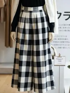 Samansa Mos2♡チェック ワイドパンツ
