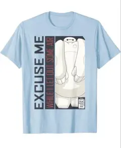 ベイマックス Tシャツ XLサイズ メンズ 半袖 水色
