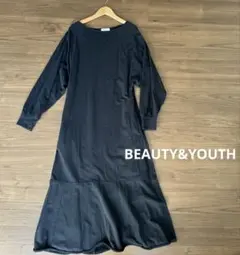 BEAUTY&YOUTH ロングワンピース　ブラック