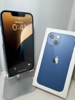 iPhone 13 mini 128GB ブルー BT100%新品液晶