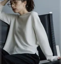 オペークドットクリップ オーガニックコットンニット