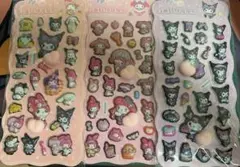 おしりシール　3点セット　ぷっくりシール ⑬