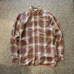 70s WOOLRICH 台湾製 チェックシャツ ユーロ マドラスチェック