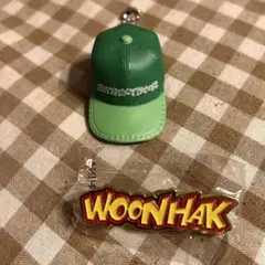 BOYNEXTDOOR キャップ型キーホルダー ・ピンバッジ　WOONHAK