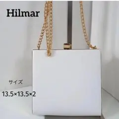 ホワイト スクエア型 パーティーバッグ