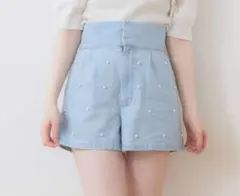 ems excite エムズエキサイト パールデニムショートパンツ　美品