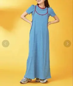 HELLO.SANFRANCISCOTee付きボーダーキャミワンピース