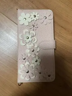 iphone14 手帳型ケース　花柄
