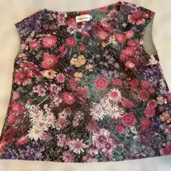 Bon mercerie花柄ノースリーブトップス　38サイズ