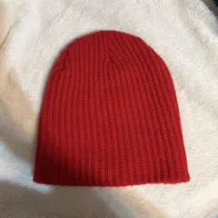 赤 ニット帽