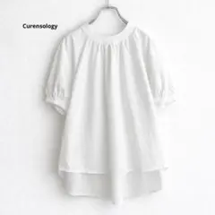 定価1.87万 カレンソロジー コットンリネンコンビプルオーバー ホワイト 春夏のサムネイル