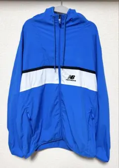 New Balance 青 ウィンドブレーカー フルジップ