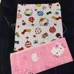 ハローキティ プリント生地 2枚セット