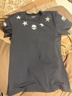 hydrogen スカル　星　tシャツ　y2k