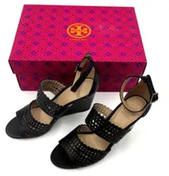 遠*ル様 美品！トリーバーチ　TORYBURCH ヒール　黒　7M 24cmのサムネイル
