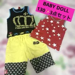 BABY DOLL ベビードール　ハーフパンツ タンクトップ 130⭐︎3点セット