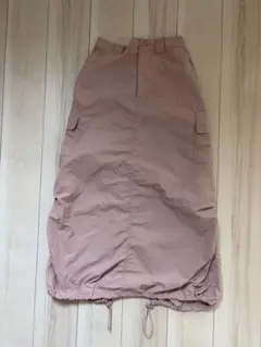 FREAK'S STORE ナイロン カーゴスカート ピンクのサムネイル