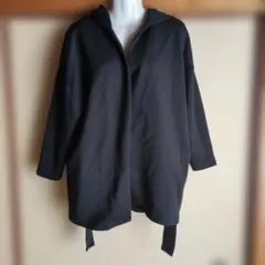 ショコラフィネローブ★黒裏起毛アウター