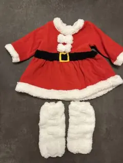 サンタクロースコスチューム 90cm レッグウォーマー付き