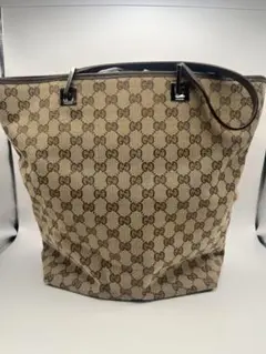 GUCCI GGキャンバス トートバッグ ブラウンのサムネイル