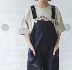 ペアマノン デニム　オーバーオール　サロペット　100cm