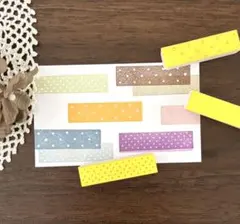 マステ風はんこミニ　3個セット　ドット　消しゴムはんこ　雑貨　ハンドメイド