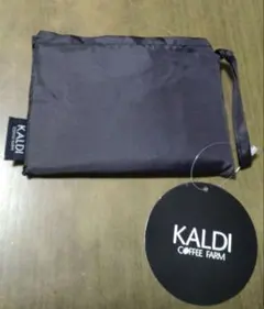 ま*ん様 カルディ　オリジナルエコバッグ　◯ブラック