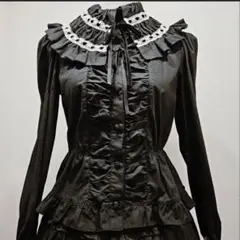 BODYLINE ワンピース ゴスロリ ロリータ フリル 姫袖とたっぷりフリルのバイカラードレス | BODYLINE & LunaBelle