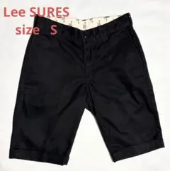 Lee LEESURES シンチバック ブラックチノハーフパンツ Sのサムネイル