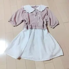 量産型　シャツワンピース　ピンクのサムネイル