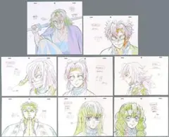 鬼滅の刃 悲鳴嶼行冥 チェキ風ブロマイド レア絵柄 柱カフェ 2点セット