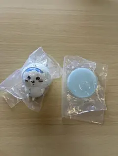 ハチワレにかぶられたナガノのくま 「ナガノのくま×ちいかわフィギュアマスコット」