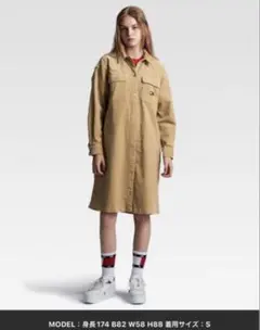 TOMMY JEANS コーデュロイシャツワンピース S