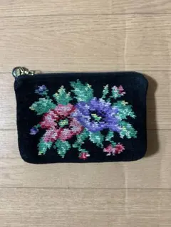 FEILER フェイラー　花柄刺繍 ポーチ
