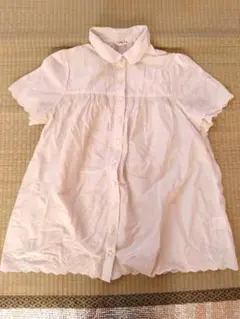 ETERNAL FLOW 白半袖シャツ　綿100%