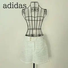 adidas アディダス キルティングスカート ホワイト ゴルフウェアのサムネイル
