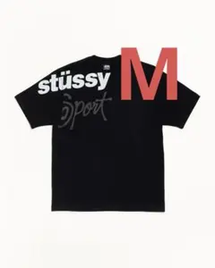 新品未使用 STUSSY SPORT TEE ブラック Mサイズ ステッカー付き - メルカリ