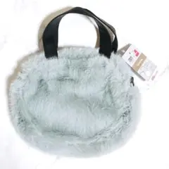 ここあ様専用TGC 2025 秋冬 フェイクファー ラウンドバッグ グレー