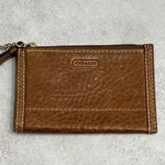 COACH コーチ　レザー　コインケース　小銭入れ　キーリング　キャッシュレス