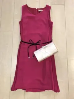 ピンクドレス サイズ7 ベルト付き