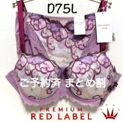 D75L レッドレーベル バイ トリンプ0104 ブラ＆ショーツ Pink - メルカリ