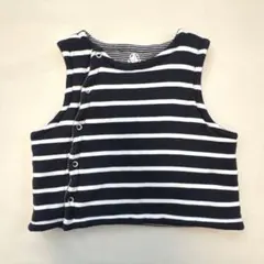 プチバトー　ベスト　12m 74cm ボーダー