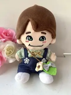 なにわ男子　ちびぬい　ぬい服　デニム　緑　グリーン　サロペット