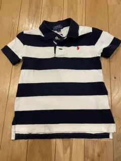 ポロ ラルフローレン キッズ ポロシャツ 3T 100cm ネイビー ボーダー