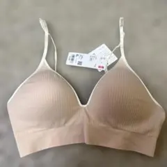 【新品】UNIQLO ワイヤレスブラ Pink XLサイズ