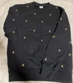 ZARA ブラック スカルスタッズ　スウェット トレーナー