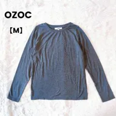 OZOC　オゾック　長袖カットソー　グレー　ワールド　レーヨン入り　Mのサムネイル