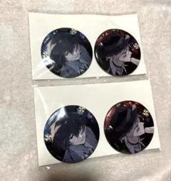 ホログラム缶バッジセット　文豪ストレイドッグス　c104　太宰治　中原中也　2点