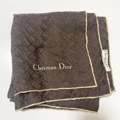 クリスチャンディオール　スカーフ　トロッター　シルク　ブラウン　Dior